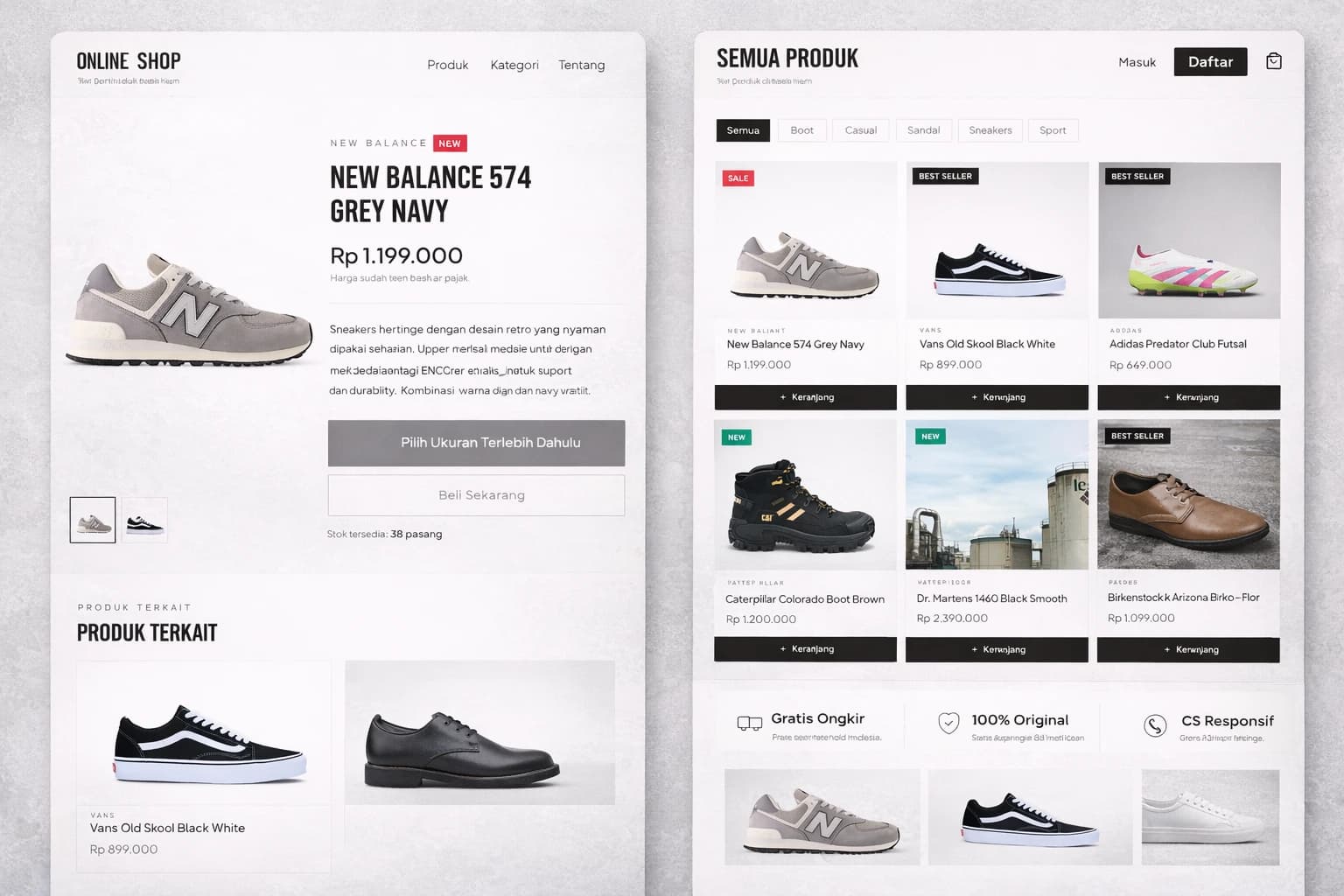 Toko Online Profesional – Payment Gateway, Pengiriman Otomatis & Admin Panel 2