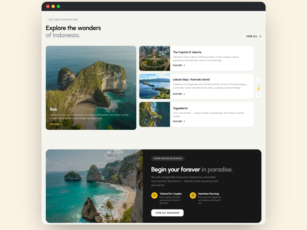 Website Tour & Travel Bali dengan Booking Online & Backoffice — Expeditour 2