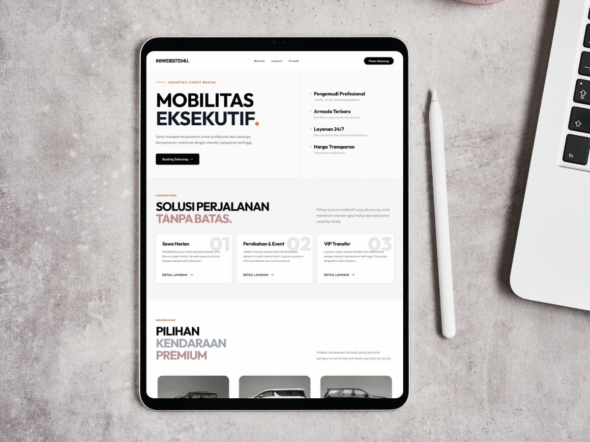 Website Rental Mobil & Sewa Kendaraan