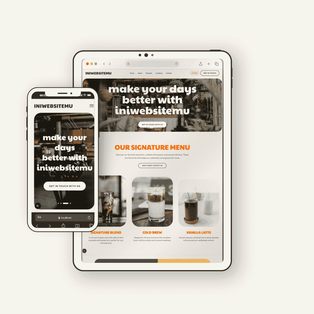 Website Resto/Cafe - Screenshot 1
