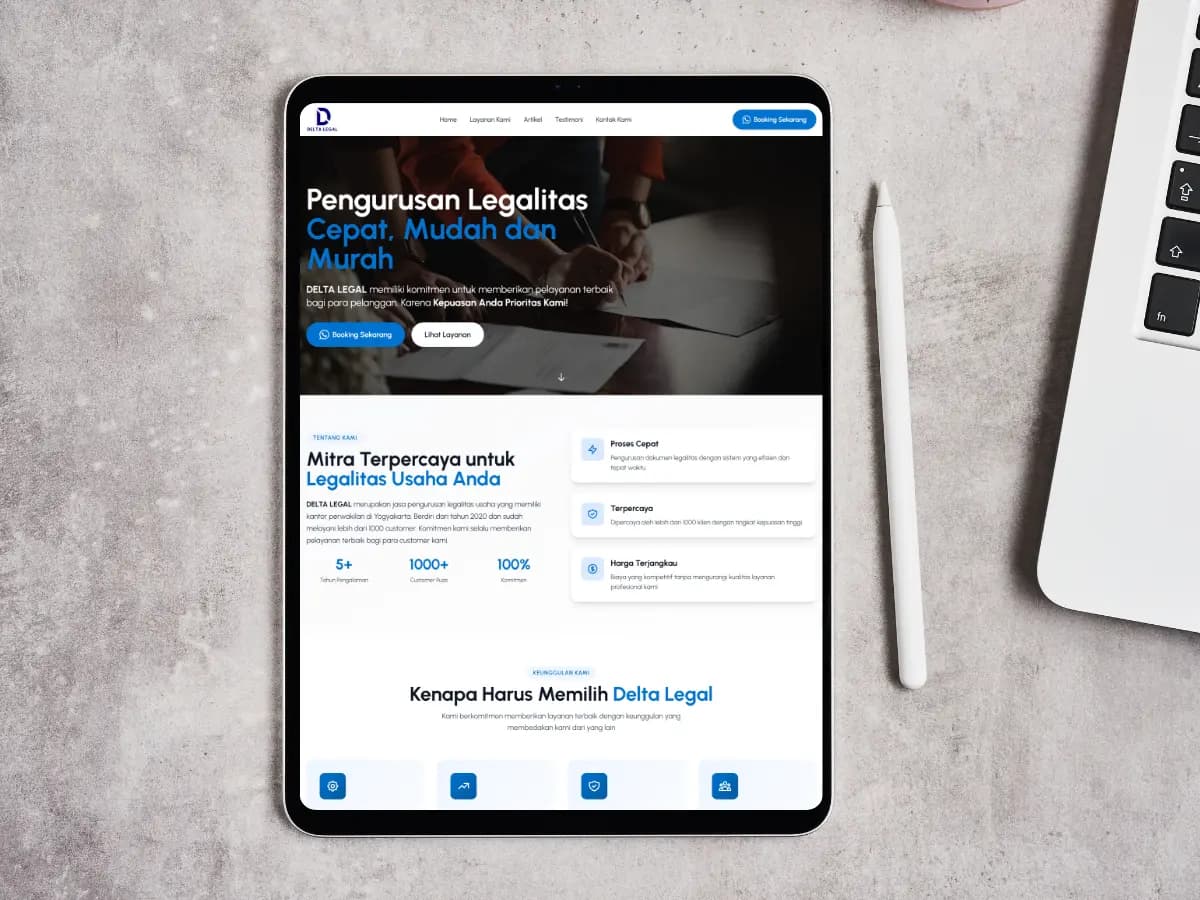 Website Company Profile Firma Hukum & Legal – Profesional & Terpercaya